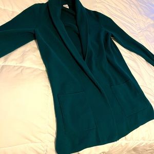 J Crew women’s medium forest green cardigan